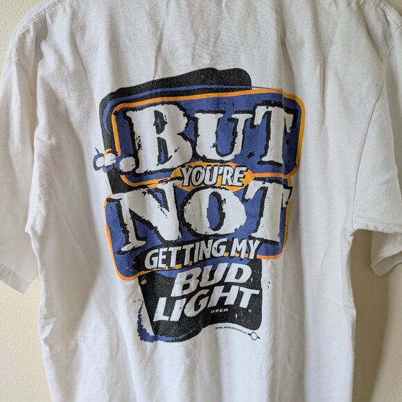 Vintage 90's Anheuser-Busch Bud Light Bee T-Shirt Size Medium - Picture 1 of 5